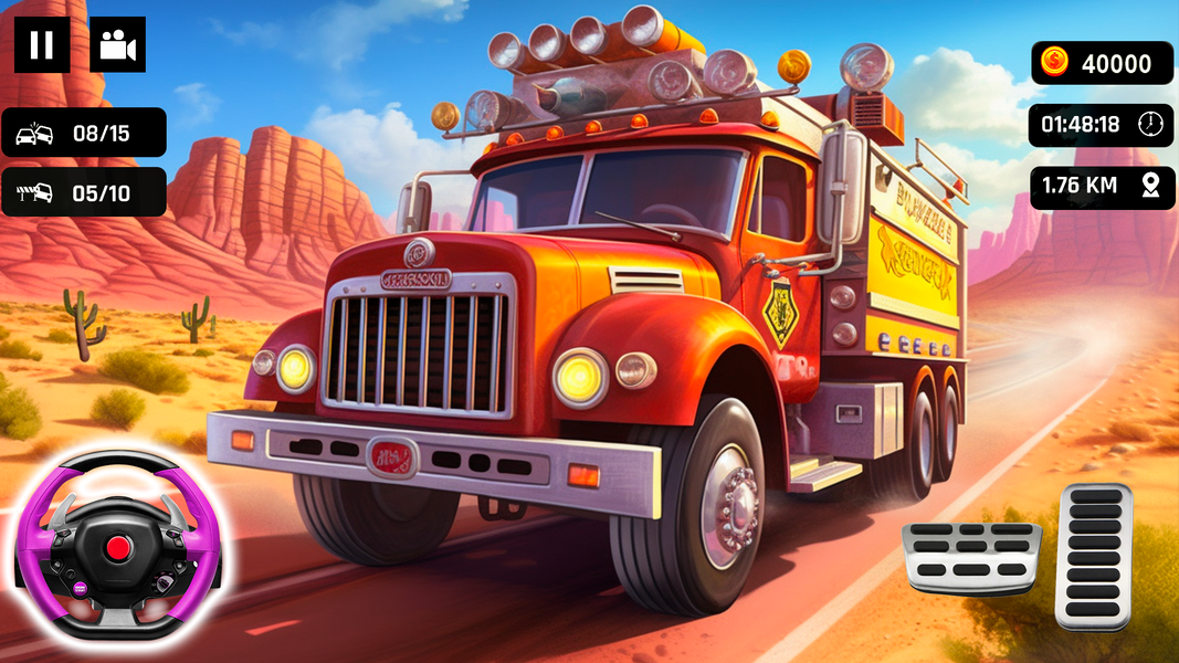 Fire Truck Simulator Game - عکس بازی موبایلی اندروید
