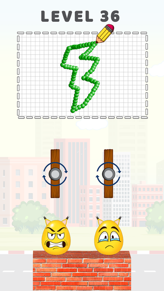 Smash the Eggs - Draw to Smash - Gameplay image of android game