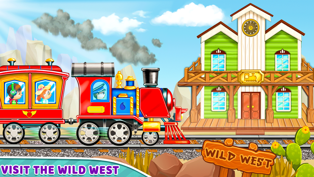 Train Games for Kids - Railway - Gameplay image of android game