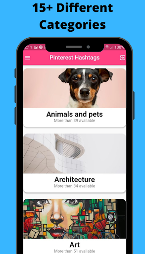 Hashtags & Keywords for Pinterest - عکس برنامه موبایلی اندروید