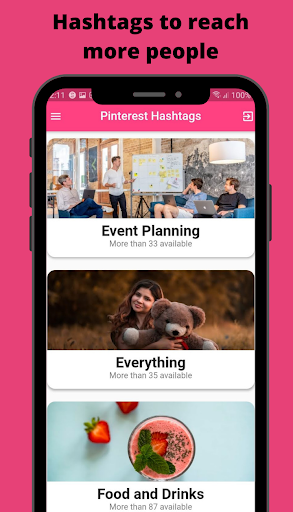Hashtags & Keywords for Pinterest - عکس برنامه موبایلی اندروید