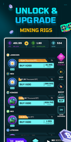Idle Crypto Miner - Image screenshot of android app