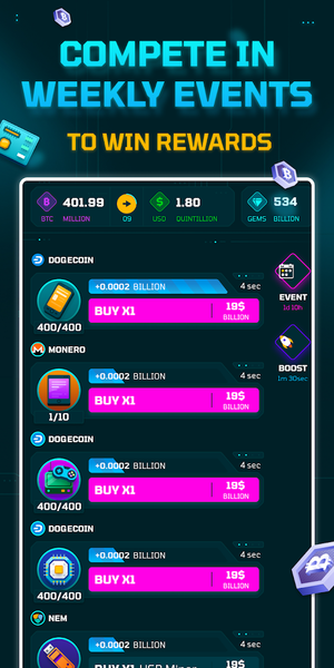 Idle Crypto Miner - Image screenshot of android app
