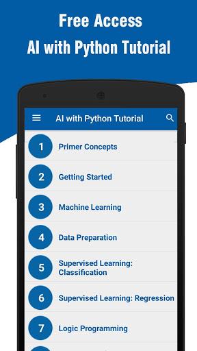 AI with Python Tutorial - عکس برنامه موبایلی اندروید