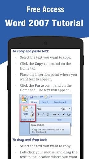 Learn Word 2007 - Image screenshot of android app