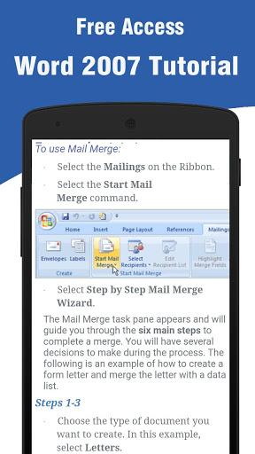 Learn Word ۲۰۰۷ - عکس برنامه موبایلی اندروید