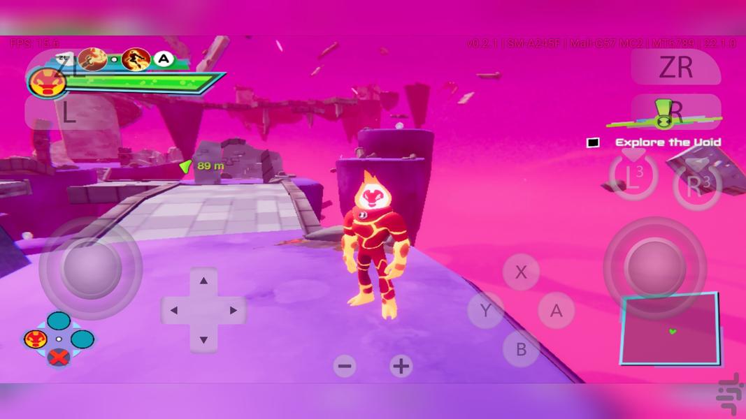 Ben10 Power Trip emulator - Gameplay image of android game
