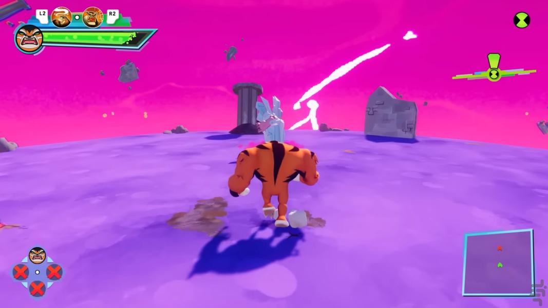 Ben10 Power Trip emulator - Gameplay image of android game