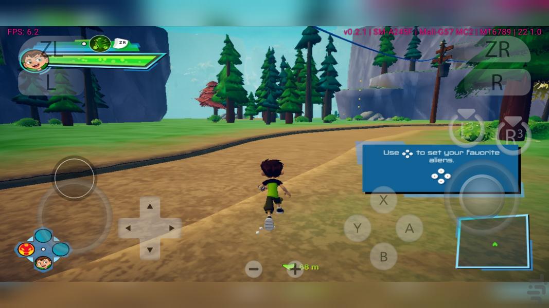 Ben10 Power Trip emulator - Gameplay image of android game