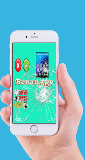 Cracked Screen Effect (joke) - Image screenshot of android app