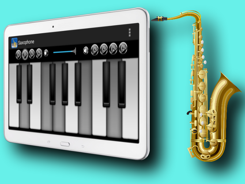 Alto Saxophone Piano Keyboard - Image screenshot of android app