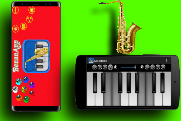 Alto Saxophone Piano Keyboard - Image screenshot of android app