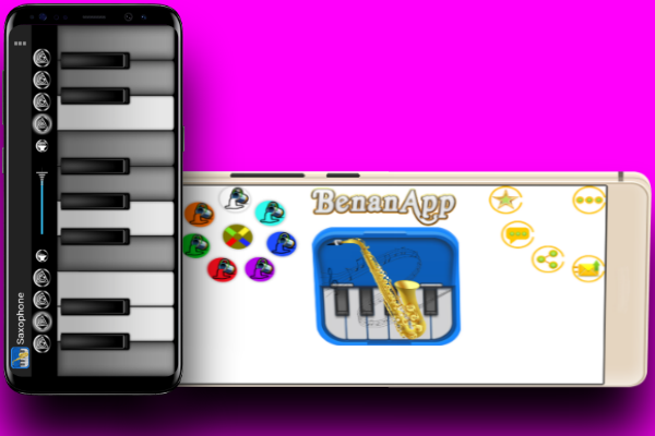 Alto Saxophone Piano Keyboard - Image screenshot of android app