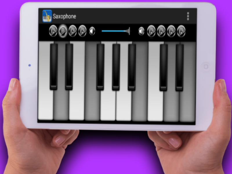 Alto Saxophone Piano Keyboard - Image screenshot of android app