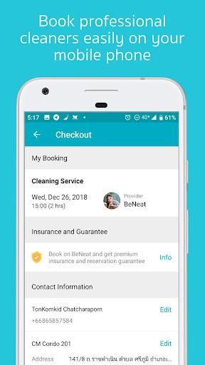 BeNeat - แม่บ้านออนไลน์ - Image screenshot of android app