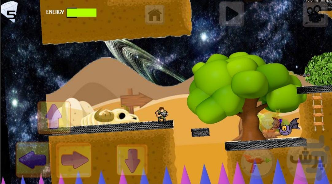 بن تن در فضا - Gameplay image of android game