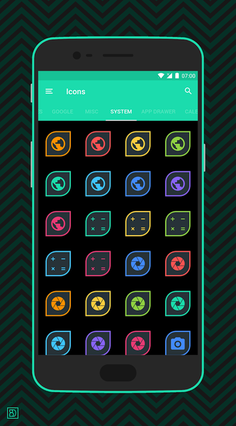 Folium – leaf-shaped icons - Image screenshot of android app