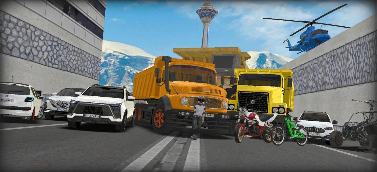 ماشین بازی کامیون بنز مایلر - Gameplay image of android game