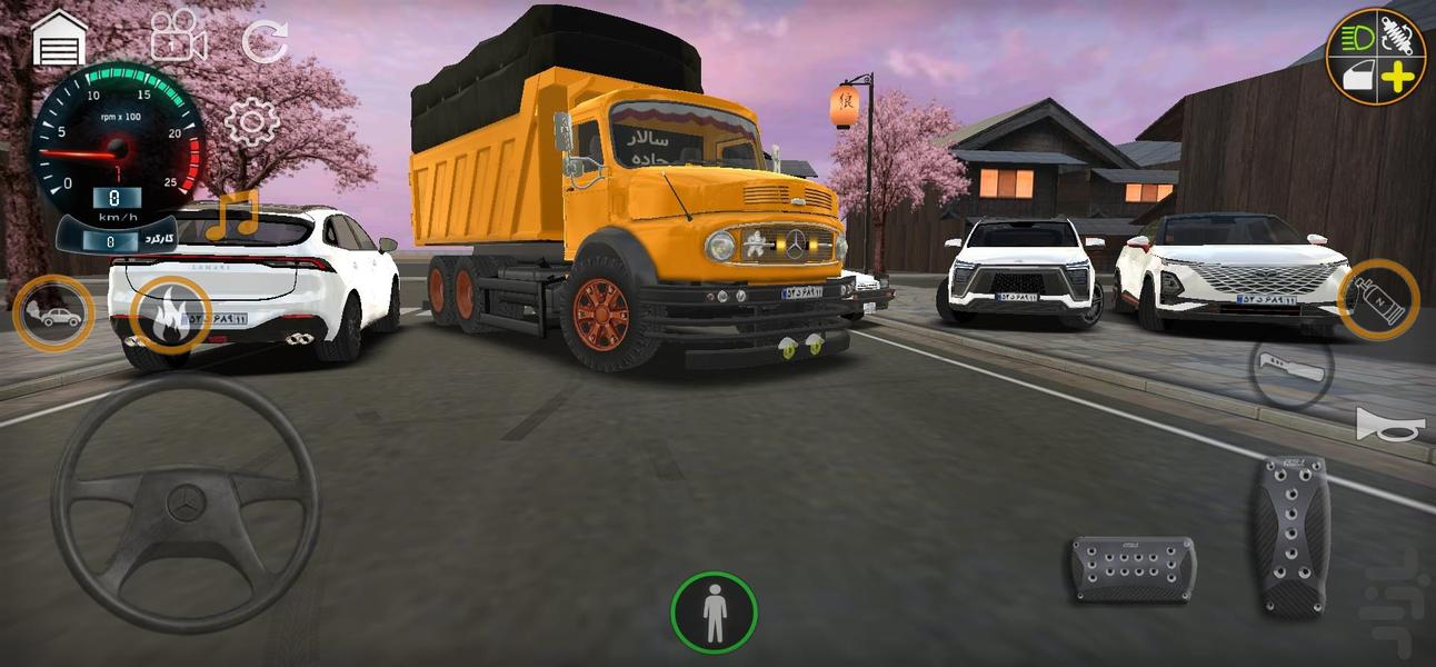 ماشین بازی کامیون بنز مایلر - Gameplay image of android game