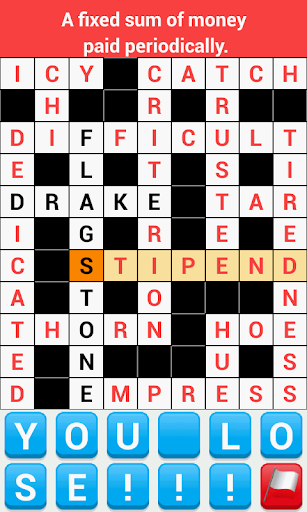 Crossword Puzzle - Gameplay image of android game