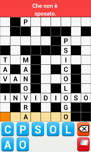 Cruciverba Italiano - Gameplay image of android game