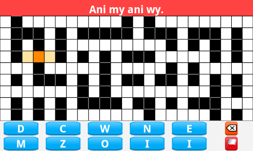 Krzyżówki po polsku - Gameplay image of android game