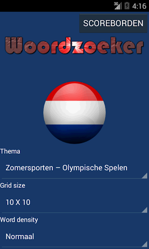 Woordzoeker nederlands - Gameplay image of android game
