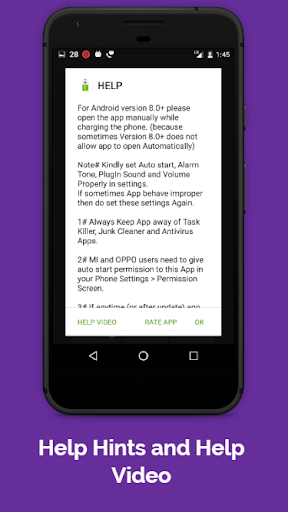Battery Full Alarm Lite - عکس برنامه موبایلی اندروید