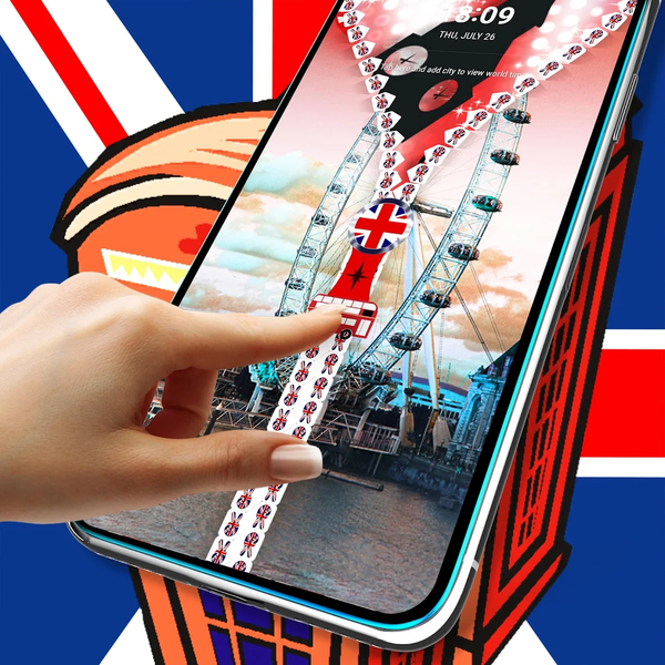 UK Flag Zipper Lock Screen - Image screenshot of android app