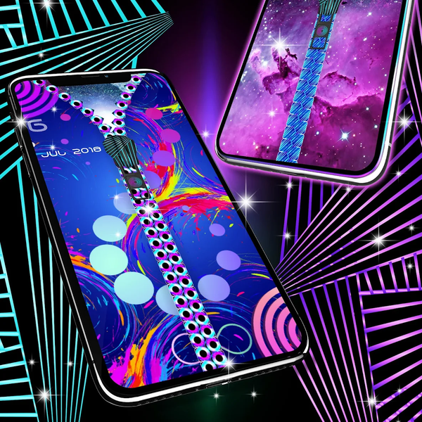 Zipper theme for lock screen - Image screenshot of android app