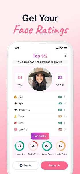 BestLook: Face Shape, Glam Up - عکس برنامه موبایلی اندروید