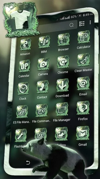 Panda Forest Launcher Theme - Image screenshot of android app