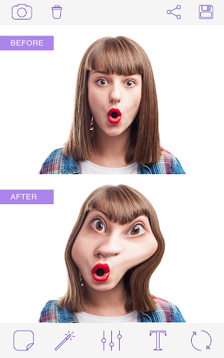 Funny Face Photo Editor - عکس برنامه موبایلی اندروید