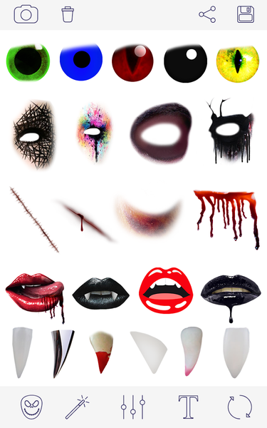 Halloween Makeup Photo Editor - عکس برنامه موبایلی اندروید