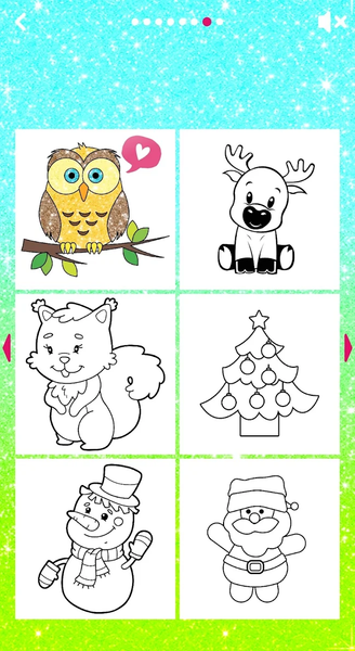 Glitter Coloring Game for Kids - عکس بازی موبایلی اندروید