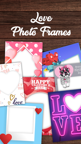 Valentine's Day Photo Frames - عکس برنامه موبایلی اندروید