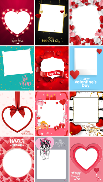 Valentine’s Day Photo Frames - عکس برنامه موبایلی اندروید