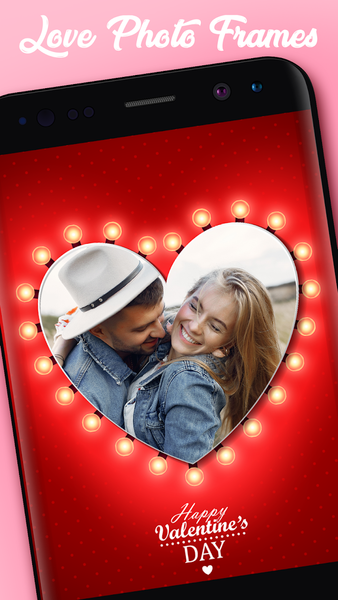 Valentine’s Day Photo Frames - عکس برنامه موبایلی اندروید