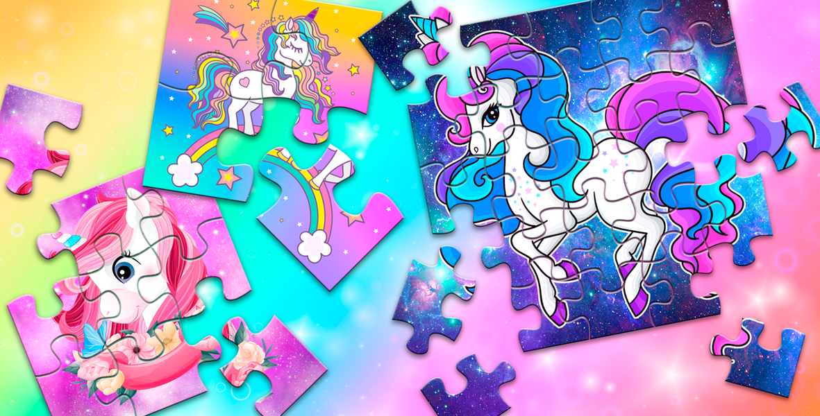 Unicorns Puzzles Game - Gameplay image of android game