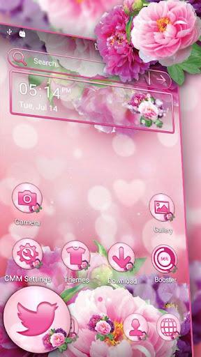 Pink Flower Bokeh Launcher - Image screenshot of android app