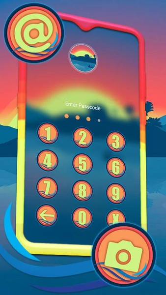 Sunrise Painting Theme - Image screenshot of android app