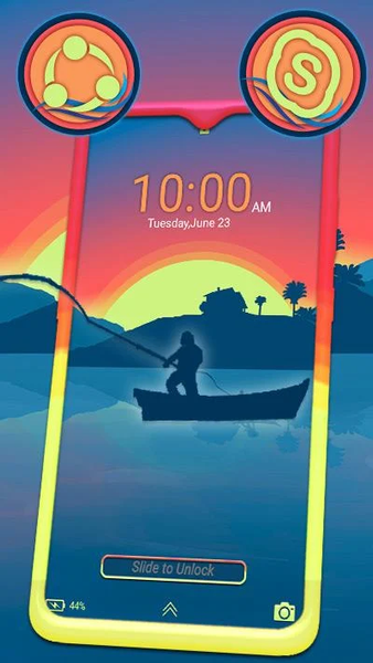 Sunrise Painting Theme - Image screenshot of android app