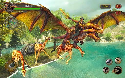 Dragon Simulator Attack 3D Game - Gameplay image of android game