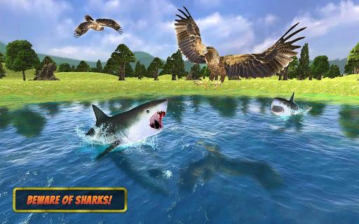 Eagle Simulators 3D Bird Game - Gameplay image of android game