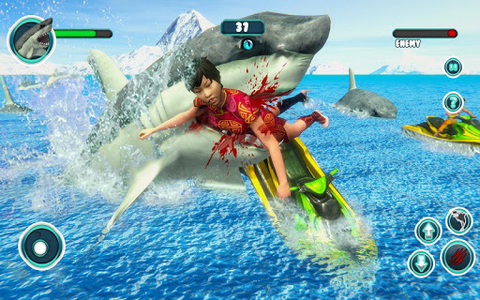 Shark Attack Wild Simulator (by Integer Games) Android Gameplay [HD] 