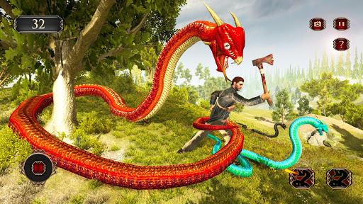 Snake Simulator Anaconda Attack Game 3D - Gameplay image of android game