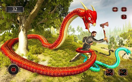 Snake Simulator Anaconda Attack Game 3D - Gameplay image of android game
