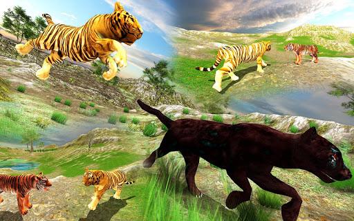 Wild Tiger Simulator 3d animal games - Gameplay image of android game
