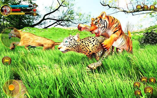 Wild Tiger Simulator 3d animal games - Gameplay image of android game