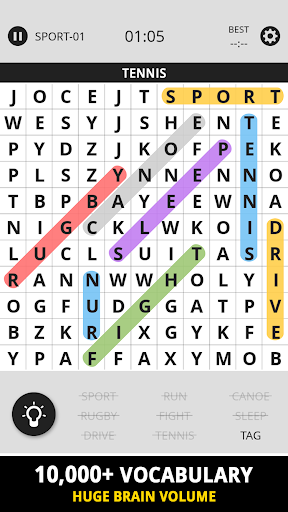 Word Search - Gameplay image of android game